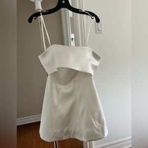 For Love And Lemons White Off-Shoulder Mini Dress